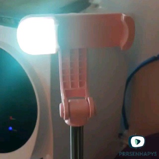 Palo De Selfie ajustable recargable con rotación De 360 grados con trípode De luz Led (7)