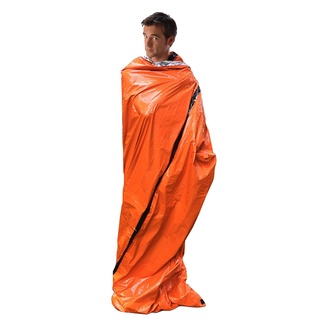 Emergency Survival Sleeping Bag and Poncho, Waterproof Lightweight Thermal Blanket for Camping Hiking Outdoor Adventure (2)