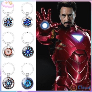 CLOUD Gift Iron Man Heart Keychain Jewelry Keyring Avengers Accessories Fist Gloves Simulation Bag Pendant Metal Marvel Car Key Holder