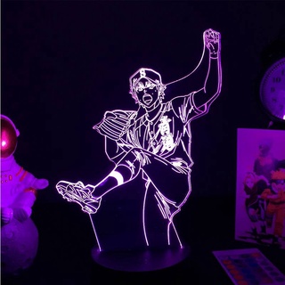 Ace of Diamond Anime Night Light Sawamura Colors Changing Touch Remote Lamp Gift for Kids Home Decor Lighting