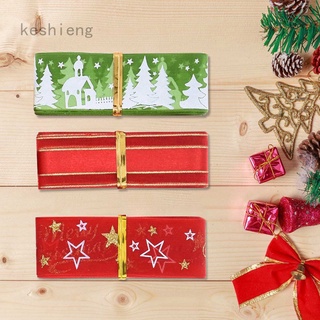 Keshieng - juego de lazos de cinta de navidad, diseño de Grosgrain