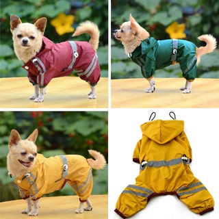 cachorro mascota perro fresco impermeable glisten bar con capucha impermeable lluvia encantadora chaquetas abrigo ropa ropa