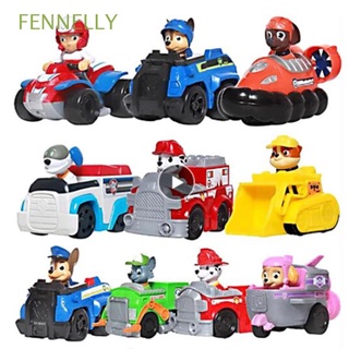 FENNELLY Kid Toy Rescue Car Kid Toy Puppy Toys Patrol Dog Toys Rocky Zuma Model Toy Marshall Chase Ryder Patrulla Canina Action Figures