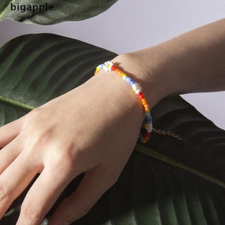 [bigapple] Pulsera Boho Multicolor con cuentas de flores para mujer/pulseras hechas a mano joyería caliente