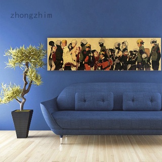 póster de naruto popular anime decoración del hogar póster impresión decoración de pared 70*27cm