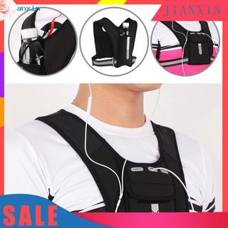 jx bolsa de pecho resistente al desgaste para correr mochila chaleco teléfono celular soporte universal para ciclismo