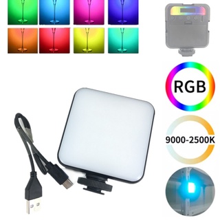 Rgb LED Mini luz de relleno de vídeo para cámara de estudio SmartPhone Vlog transmisión en vivo (1)