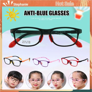 FAST| 9.9 Super Shopping Day Gafas para niños niñas TR90 cuadrado Flexible marco Anti-deslumbramiento antideslumbramiento edad 4-10