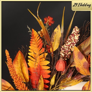 otoño otoño cosecha círculo guirnalda grano corona 18\\\" decoración de puerta halloween (4)