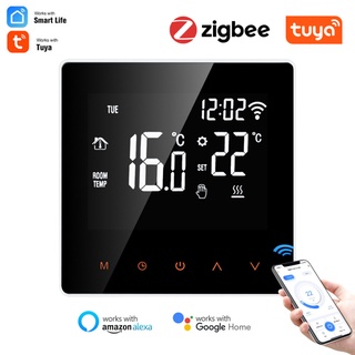 Tuya ZigBee Smart Termostato Controlador De Temperatura Para Calefacción Eléctrica Por Suelo Radiante , Caldera De Agua/Gas Trabajo De Voz Para Google Home MSO