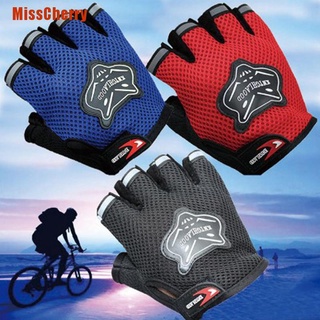 [misscherry] guantes de ciclismo de montaña guantes de bicicleta de verano bicicleta de medio corto ciclismo guantes de dedo