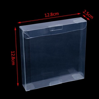 ifashion65 10pcs para gb gba gbc caja de plástico transparente protectores de la manga de videojuego en caja co