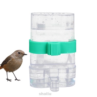 Doble uso hogar jardín fácil de limpiar a prueba de fugas transparente agua jaula de alimentos suministros alimentador de aves