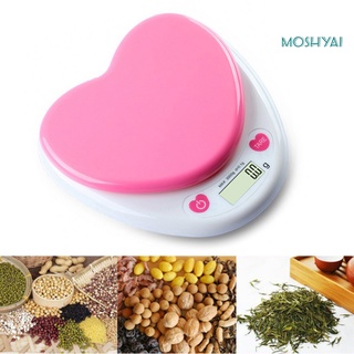 mo 3kg/0.1g escala digital fácil de usar de buen aspecto abs en forma de corazón cocina electrónica de cocina hornear escala (8)