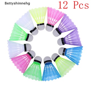 bhg> 12 pzs pelotas de bádminton coloridas de plástico para entrenamiento deportivo