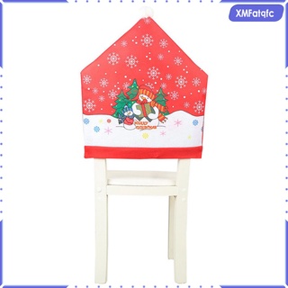 cubiertas de la silla del sombrero de santa, santa claus sombrero rojo silla cubiertas de la silla de cocina conjuntos para navidad vacaciones decoración festiva