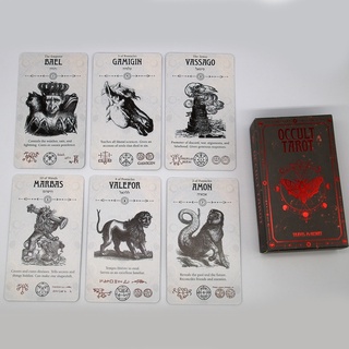koou 78 cartas deck oculta tarot completo inglés oráculo cartas misteriosa adivinación destino familia partido juego de mesa
