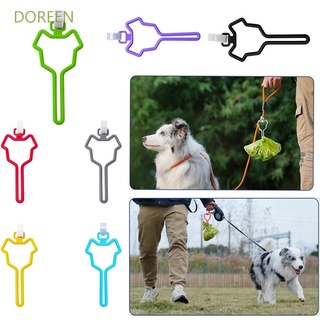 Doreen - soporte para basura, manos libres, correa para perros, limpiador de bolsas de basura, dispensador de bolsas de caca para perros