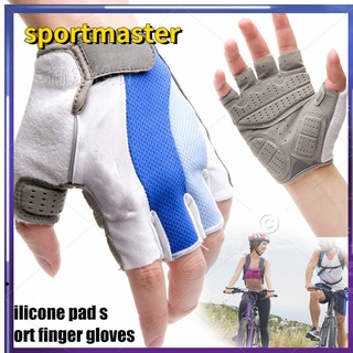 a prueba de golpes almohadilla de silicona guantes de ciclismo de medio dedo guantes deportivos hombres mujeres verano bicicleta fitness bicicleta guantes