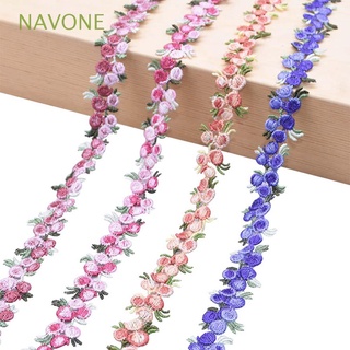 NAVONE DIY Lace Handmade Polyester Lace Lacework Fabric Trim Craft Colorful Garment accessories National Style Floral Apparel Sewing