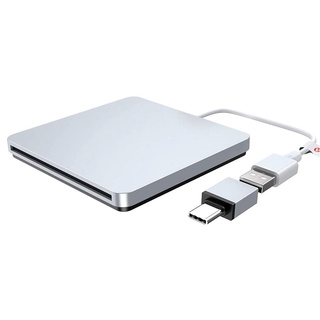 External CD DVD Drive USB Type C Burner Slot-in Portable Ultra Slim CD RW Drive Burner Superdrive for MacBook Pro Air