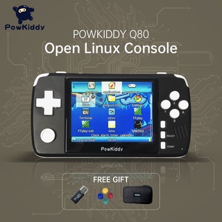 Powkiddy Q80 - consola de videojuegos Retro (3.5 «IPS, 4000 juegos incorporados)
