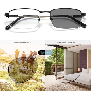 retro elegante color inteligente progresivo enfoque automático gafas de lectura con marco de gafas de medio borde