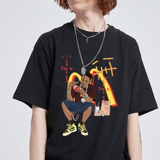 2021 Nueva Moda Travis Scott Cactus Jack Asap Rocky Camiseta Hombre Camisetas Tops Harajuku Anime Cool Hombres Oversize T-shirt Masculino