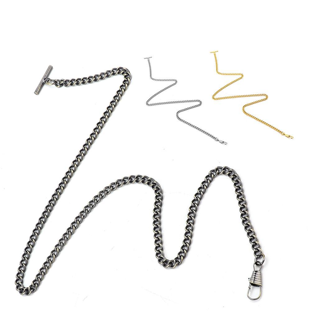 Beautywell 65cm de longitud Retro T-bar bolsillo reloj cadena colgante titular de Metal bolsillo relojes accesorios (3)