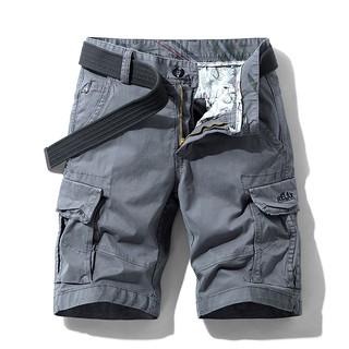 los hombres de verano nuevo premium estiramiento sarga de algodón pantalones cortos de carga de los hombres casual moda sólido clásico bolsillos legwear pantalones cortos 28-38