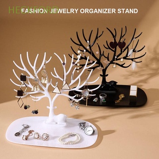 heckford anillo de alta calidad herramientas de exhibición pulsera adorno joyería estante pendientes soporte bandeja regalos para mujeres forma de árbol acrílico joyería organizador/multicolor (1)