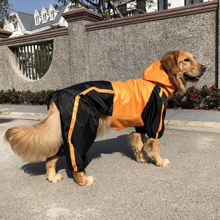 Encantadora mascota perro ropa de lluvia abrigos impermeables impermeables 4 piernas impermeable para perros pequeños medianos grandes ~ (7)