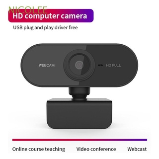 NICOLEE High Quality USB Webcam Rotatable HD Video Camera HD 1080P Webcam Flexible Video Recording PC Digital Webcam Built-in Microphone For desktop laptop Computer Webcam