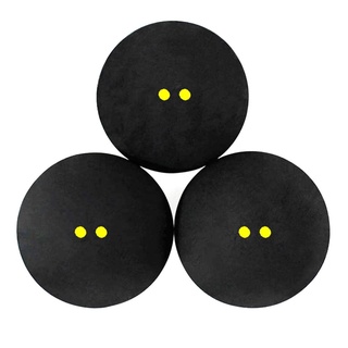 Garantía herramienta de entrenamiento raquetas de Squash para jugador doble amarillo punto Squash bola de dos puntos amarillos/Multicolor (5)