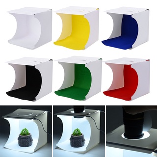 Mini caja de luz plegable para fotografía, estudio fotográfico, LED Softbox+6 piezas de fondo ☆Gogohomemall2