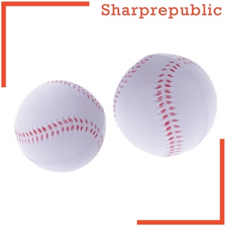 [Sharprepublic] 2 piezas de práctica de llenado de softbol elástico suave entrenamiento béisbol partido bola (5)