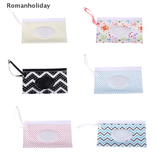 【Romanholiday】 Clutch and Clean Wipes Carrying Case Eco-friendly Wet Wipes Bag Cosmetic Pouch CO