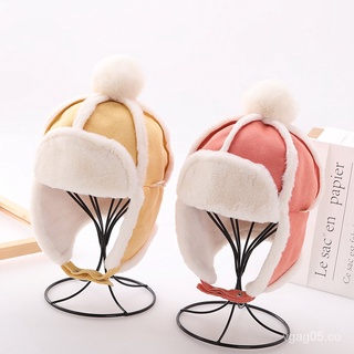 Sombrero de bebé Otoño e Invierno grueso forro polar niño Ushanka estilo coreano moda invierno Niña orejeras sombrero