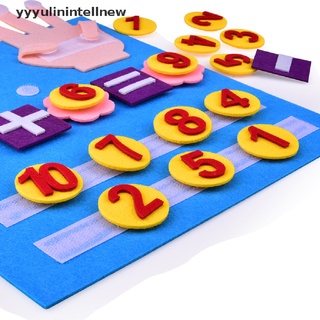 [yyyyulinintellnew] niño montessori juguetes fieltro números de dedo matemáticas niños contando aprendizaje niños pequeños caliente
