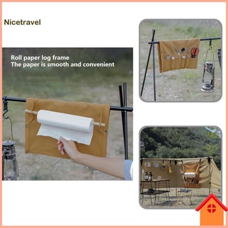 [Ni] Bolsa de vajilla de Camping duradera para colgar en vajilla con estante de pañuelos ligero para acampar