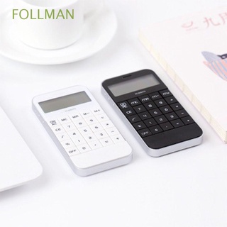 follman portátil dígitos calculadora de moda blanco electrónico universal mini bolsillo estudiante pantalla barato negro/multicolor