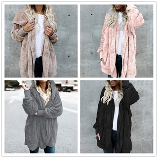 Sudadera con capucha De abrigos cálidos cómodos para mujer Moda invierno cálido con capucha sudadera con capucha abrigos (1)