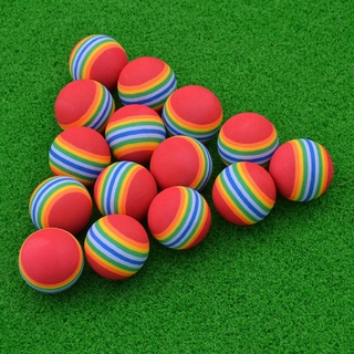1 pza bola de Golf Eva de alta calidad arco iris pelota de práctica de Golf/pelota de práctica interior 38Mm
