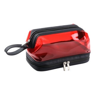 bolsa de aseo con cremallera impermeable caso organizador de viaje pequeño dopp kit (3)