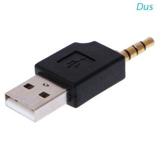 Dus 3.5mm to USB 2.0 Male Aux Auxiliary Adapter For Apple iPod Shuffle 1st 2nd MP3