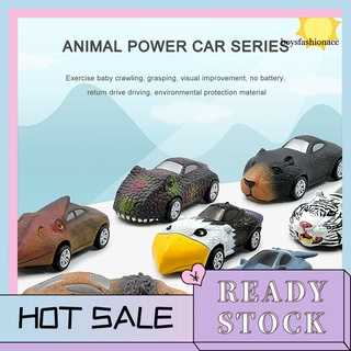 Bby--Simulación Animal tire hacia atrás coche Mini vehículo niños niños juguete educativo regalos