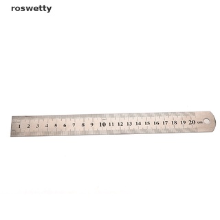 roswetty ch 20 cm regla metálica regla métrica precisión de doble cara herramienta de medición 3cc co
