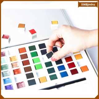 36/48 colores acuarela pinturas con pincel para dibujar pintura kits de arte (4)