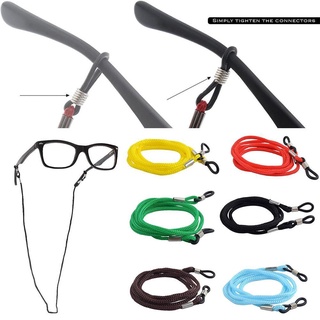 Nuevo gafas de sol antideslizantes cadena deportiva gafas cordón gafas gafas gafas cuerda ajustable correa de cuello cuerda cuerda accesorio