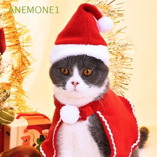 Anemone1 funda De navidad/gorro/bufanda roja Para mascotas/Gato/perro (1)